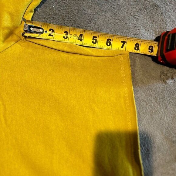 San Francisco Work Shirts Fleece Sweat Shorts Mens XL  7” Yellow Orange  NWT  B2 - Picture 5 of 5